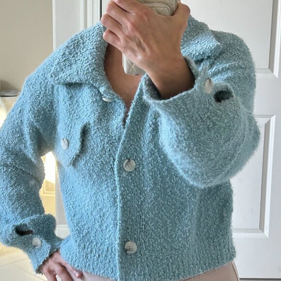 NEW We're All Pretty Girls Fuzzy Sweater Jacket - Picture 3 of 6